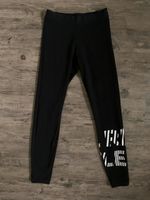 Damen Sportleggins Sporttights schwarz mit weißer Schrift Gr. S Schleswig-Holstein - Jörl Vorschau