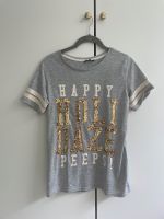 Graues Tshirt mit Glitzerpailetten von Review - Größe XS Nordrhein-Westfalen - Lüdenscheid Vorschau