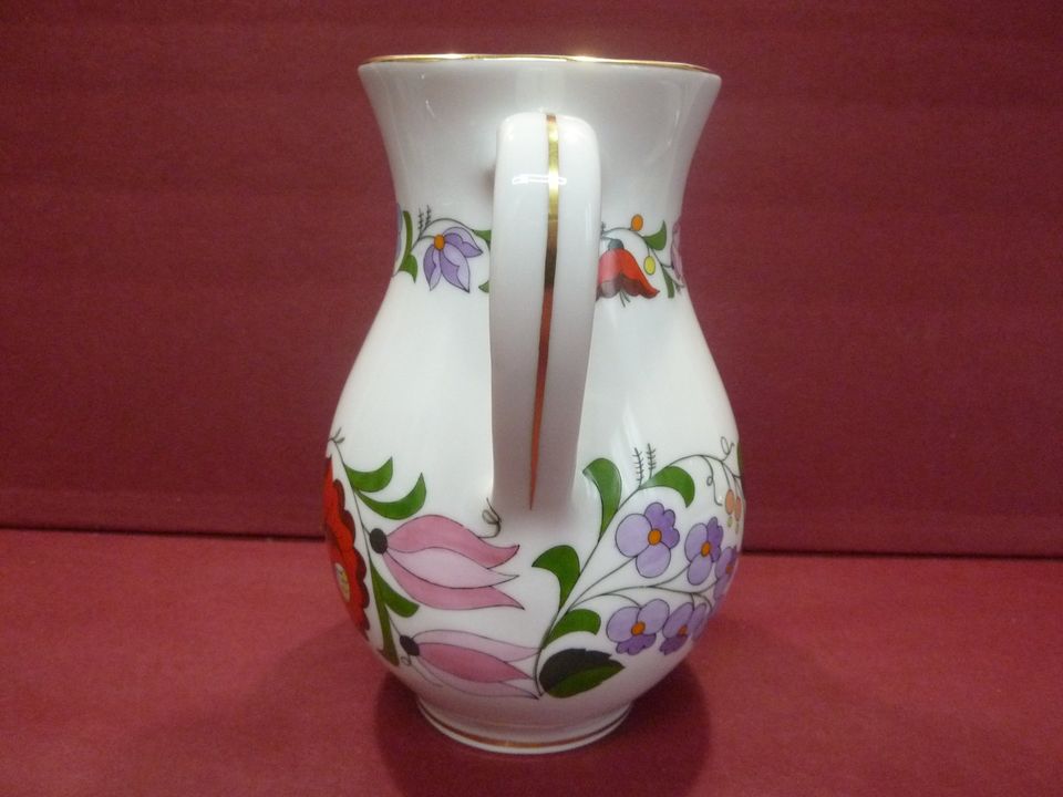 Kalocsa Hungary Handpainted Porzellan Pitcher Krug 0186 / 1 Liter in Schwäbisch Gmünd