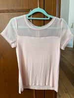 Kurzarm Bluse mit Mesh, rosa, H&M, XS Bayern - Gundelfingen a. d. Donau Vorschau