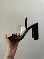 Zara heels straps vinyl Sandale Größe 39 Sachsen-Anhalt - Magdeburg Vorschau
