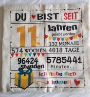 Kissenbezug zum 11. Geburtstag Düsseldorf - Heerdt Vorschau