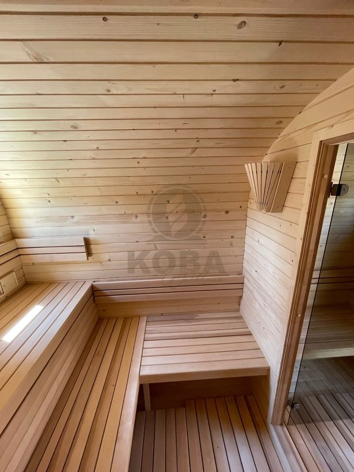 Quadro Sauna | Garten Fass Sauna | 3,5 m | inkl. Vorraum in Eichenzell