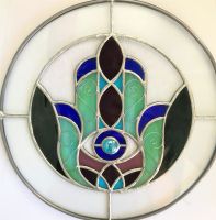 Tiffany Glas Fatima Hand Sonnenfänger Fensterbild München - Allach-Untermenzing Vorschau