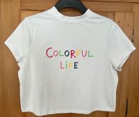 TShirt weiß L kurz bauchfrei colorful life Damen NEU Baden-Württemberg - Neuler Vorschau