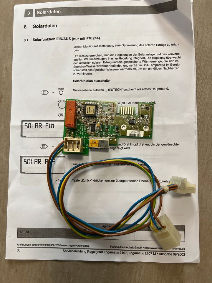 Buderus Solarmodul FM244 in Maintal