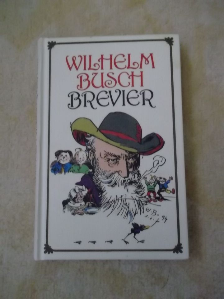 TOP Wilhelm Busch Cartoons + Gedichte "Brevier" gebunden wie neu in Kappel-Grafenhausen