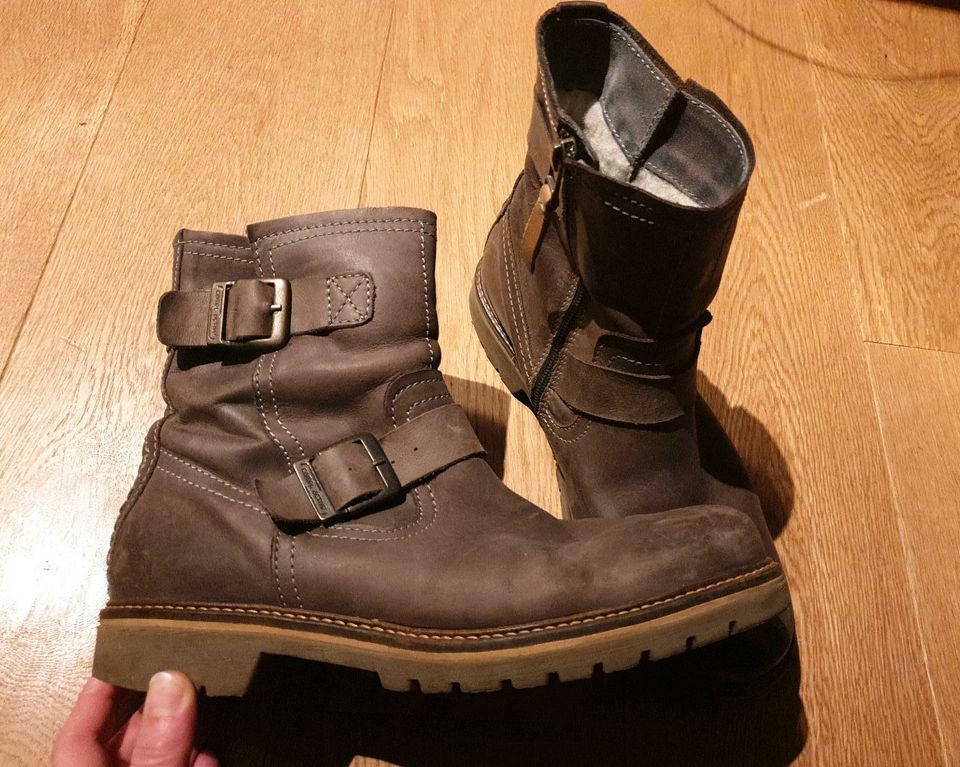 Camel active Winterstiefel Gr.38 braun Leder in Essen