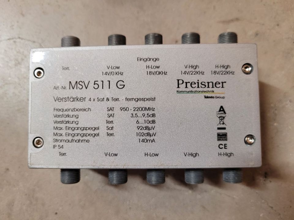 Verstärker Preisner MSV 511 G für Sat-Antenne in Halstenbek