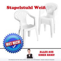 Stapelstuhl , Bistrostuhl in schlichtem Design Mieten 2,-€/Tag Nordrhein-Westfalen - Lage Vorschau