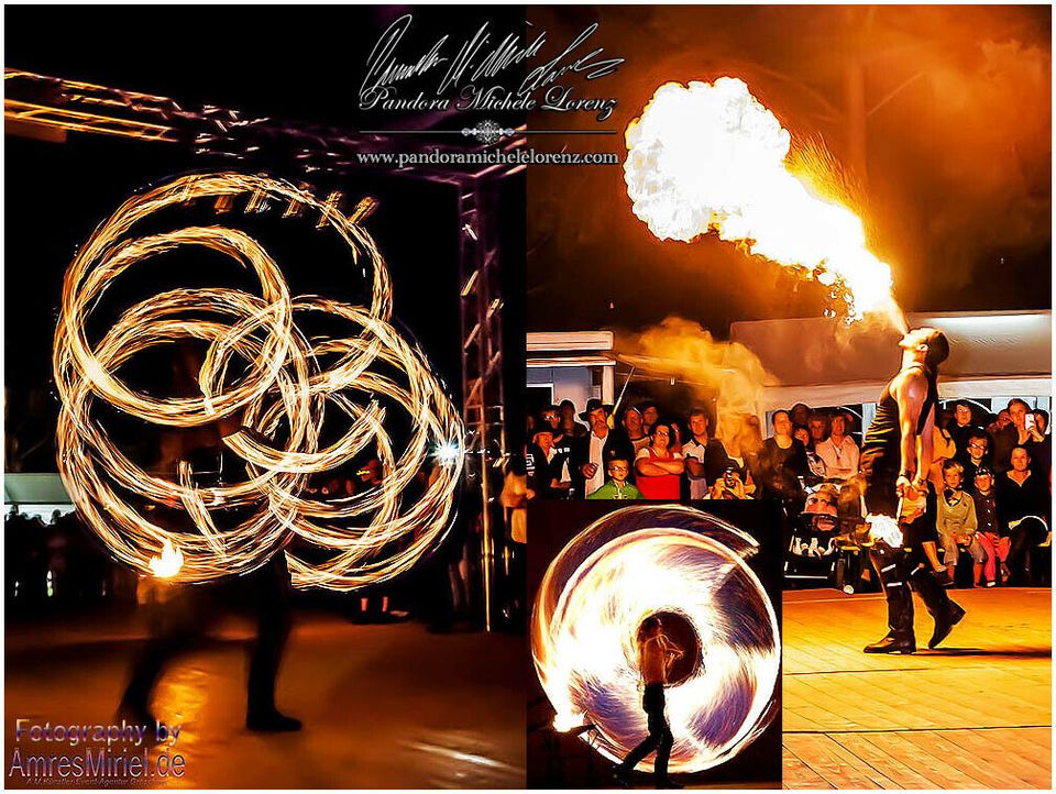 FIRE TWISTER & große CREW! Feuershow Feuerspucker Feuerschlucker! in Weimar