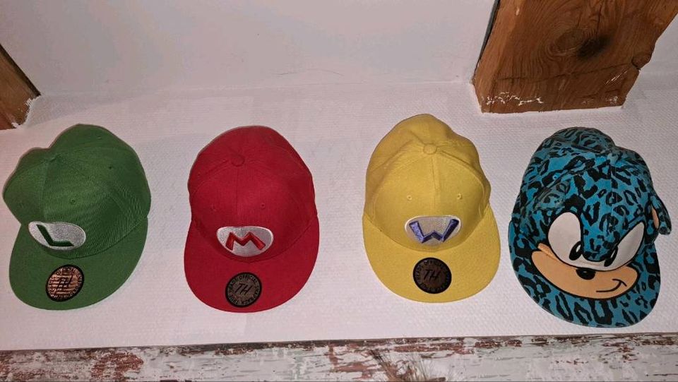 True Head Wario, Sonic Snapback, Mütze, Caps, Kappe in Blankenfelde-Mahlow