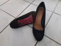 Schwarze High Heels mit pinker Sohle von Yessica, Größe 38 Baden-Württemberg - Fellbach Vorschau