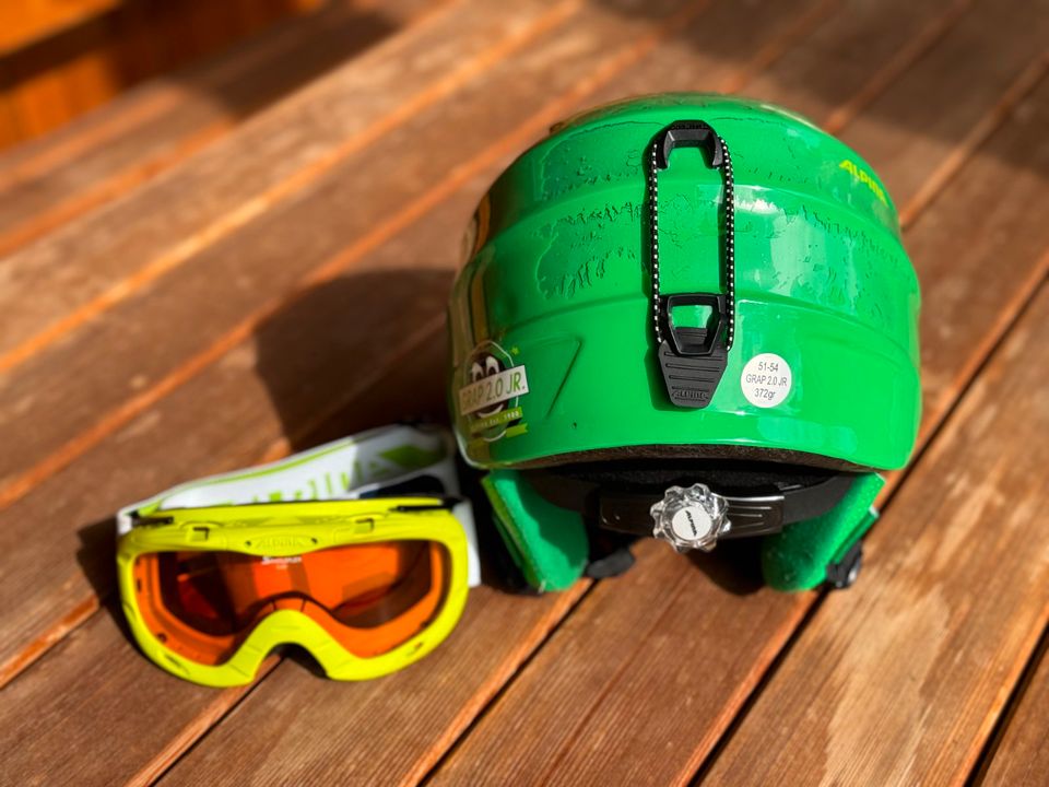 Skihelm Kinder Alpina mit Skibrille in Teugn