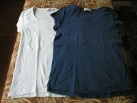 Umstands-T-Shirts 2-er Set  „9 Monate“,  blau, weiß, Gr.S 36/38 Baden-Württemberg - Wannweil Vorschau