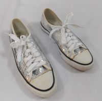 Graceland Damen Schuhe Sneaker Silber mit Pailletten Gr. 37 Hessen - Herleshausen Vorschau