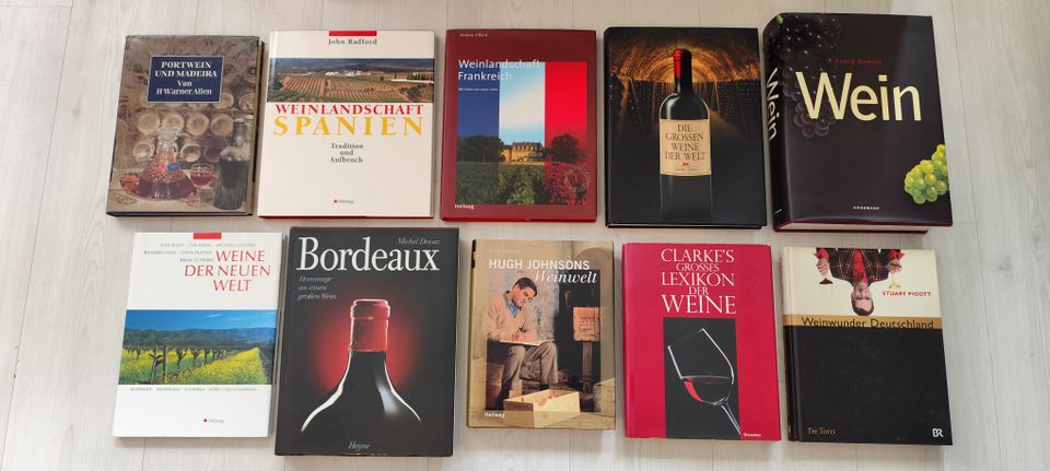 Sammlung Wein Weinbücher - 54 Stk. in Top Zustand !  auch einzeln in Düsseldorf