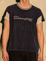 vintage tshirt Champion dunkel marine blau silber grau Stuttgart - Weilimdorf Vorschau