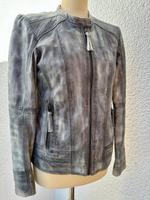 Lederjacke/Bikerjacke v. S.Oliver Gr. 36-38/S Echtleder grau Nordrhein-Westfalen - Leverkusen Vorschau