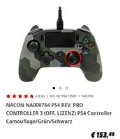 Ps4 controller Nacon mit Kabel Mühlhausen - Freiberg Vorschau