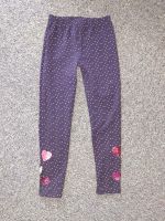 Verkaufe Mädchenleggings, violett mit Paillettenmotiven, Gr. 128 Niedersachsen - Bad Lauterberg im Harz Vorschau