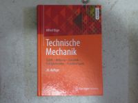 Buch Technische Mechanik von Alfred Böge Niedersachsen - Wenzendorf Vorschau