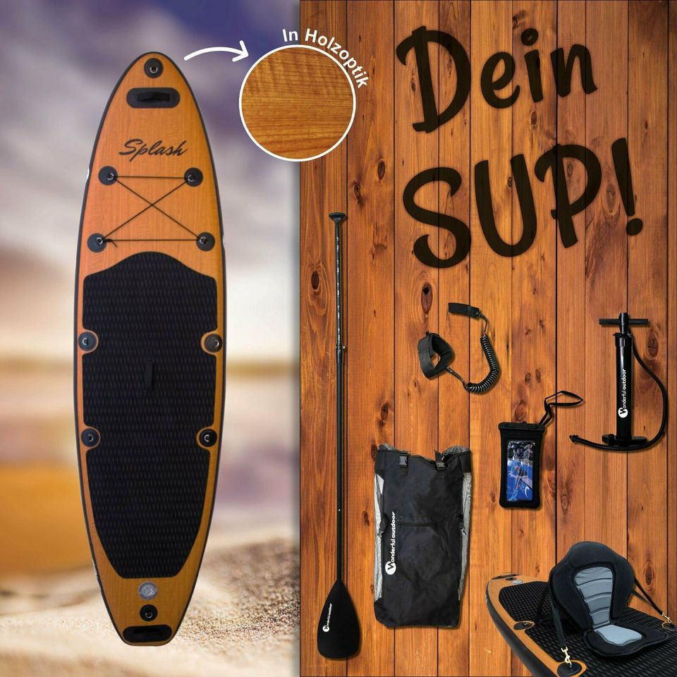 !!! RABATT !!! SUP Board, Stand Up Paddle Board 10.6 Holzoptik in Wilster