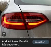 Suche Audi a4 b8 rückleuchten facelift Sachsen - Sohland Vorschau