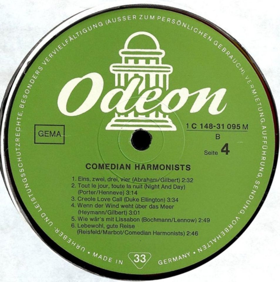 Doppelalbum Comedian Harmonists Vinyl in Seinsheim