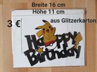 NEU Kuchenschild Tortenstecker m. Glitzer Pikachu Geburtstagsdeko Nordrhein-Westfalen - Weilerswist Vorschau