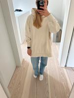 Arket Hoodie Long mit Reißverschlüssen beige Creme oversized Hessen - Ebersburg Vorschau