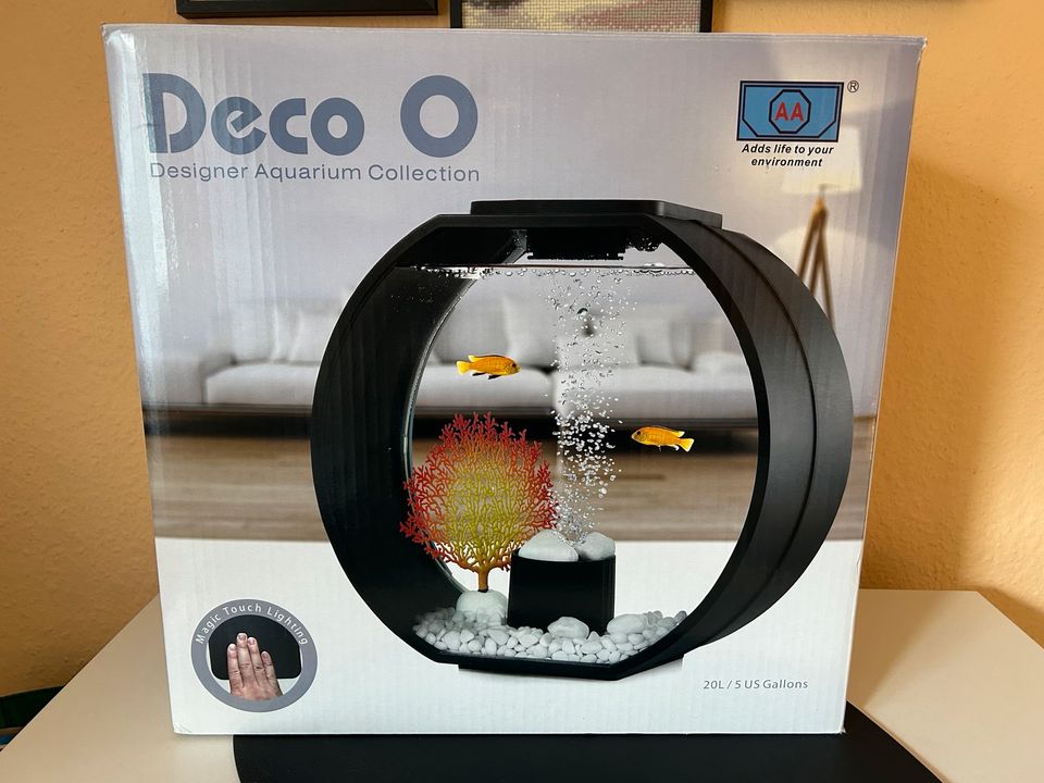 Nano Aquarium, Deco O Aquarium ca.20 l in weiß in Herne