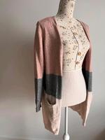 Cardigan Only Gr. M tricolor apricot beige grau mit Taschen Sachsen-Anhalt - Muldestausee Vorschau