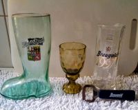 3 alte, schöne Gläser - Bierstiefel, Bierglas, Mehrzweckglas Thüringen - Gotha Vorschau