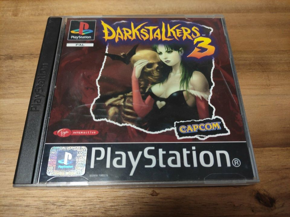 Sony Playstation PS1 "Darkstalkers 3" von Capcom in Top-Zustand in Wallmerod