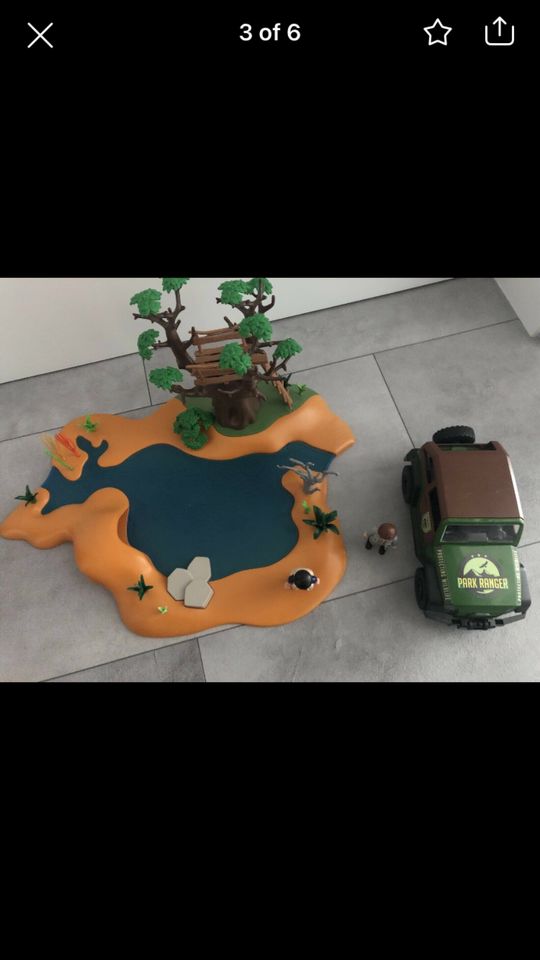 Playmobil 6543 Große Wasserstelle mit Ranger und Jeep in Schaafheim