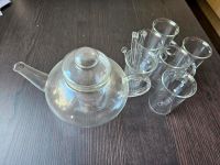 Teeset, Kanne mit Filter, 6 Gläser und 6 Stäbchen Niedersachsen - Bohmte Vorschau