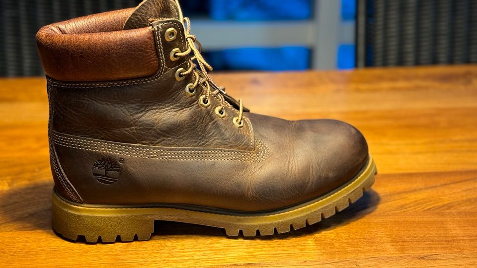 Timberland Stiefel, braun, 10,5 (45), wie neu in Rotenburg (Wümme)