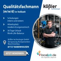 Qualitätsfachmann (m/w/d) in Babenhausen gesucht | www.localjob.de Bayern - Babenhausen Vorschau