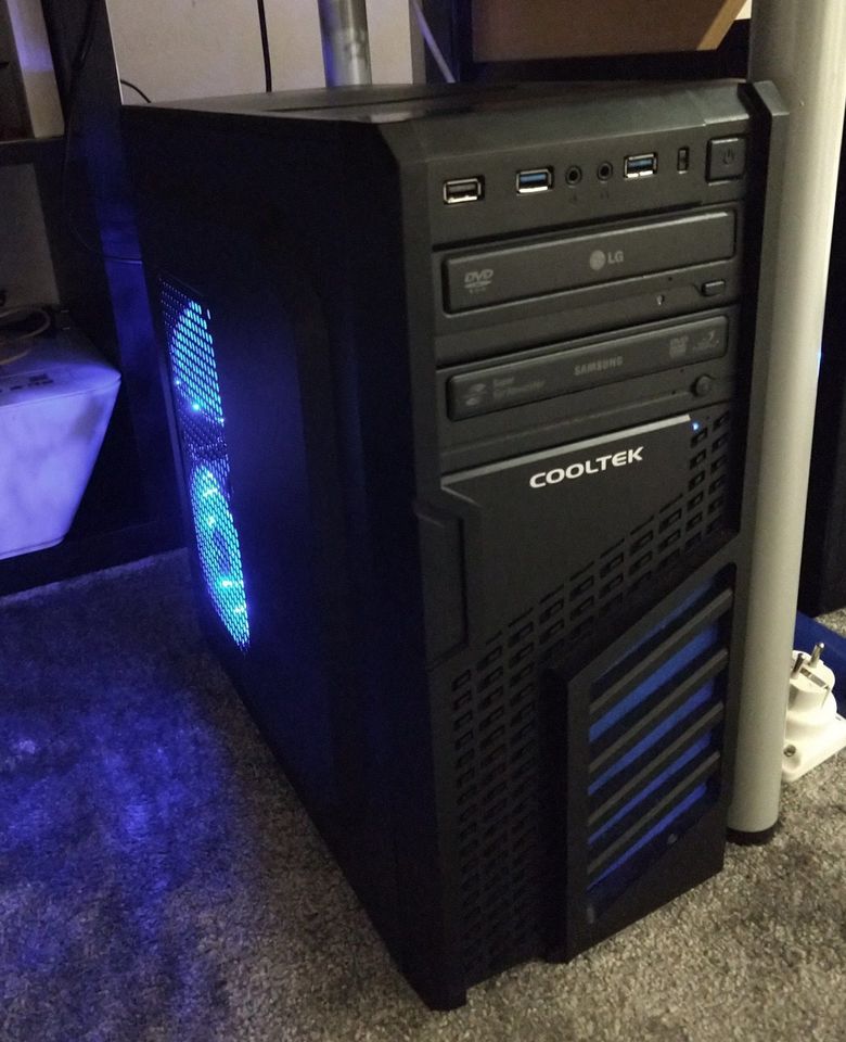 Gaming PC mit Ryzen 5 1500X, 8GB RAM, AMD HD7970 GHz Edition in Leun