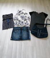 5 Teile 5 € Gr.36/38 Jeansrock Mango, 2 Tshirts, Bluse+Tasche, Nordrhein-Westfalen - Siegen Vorschau