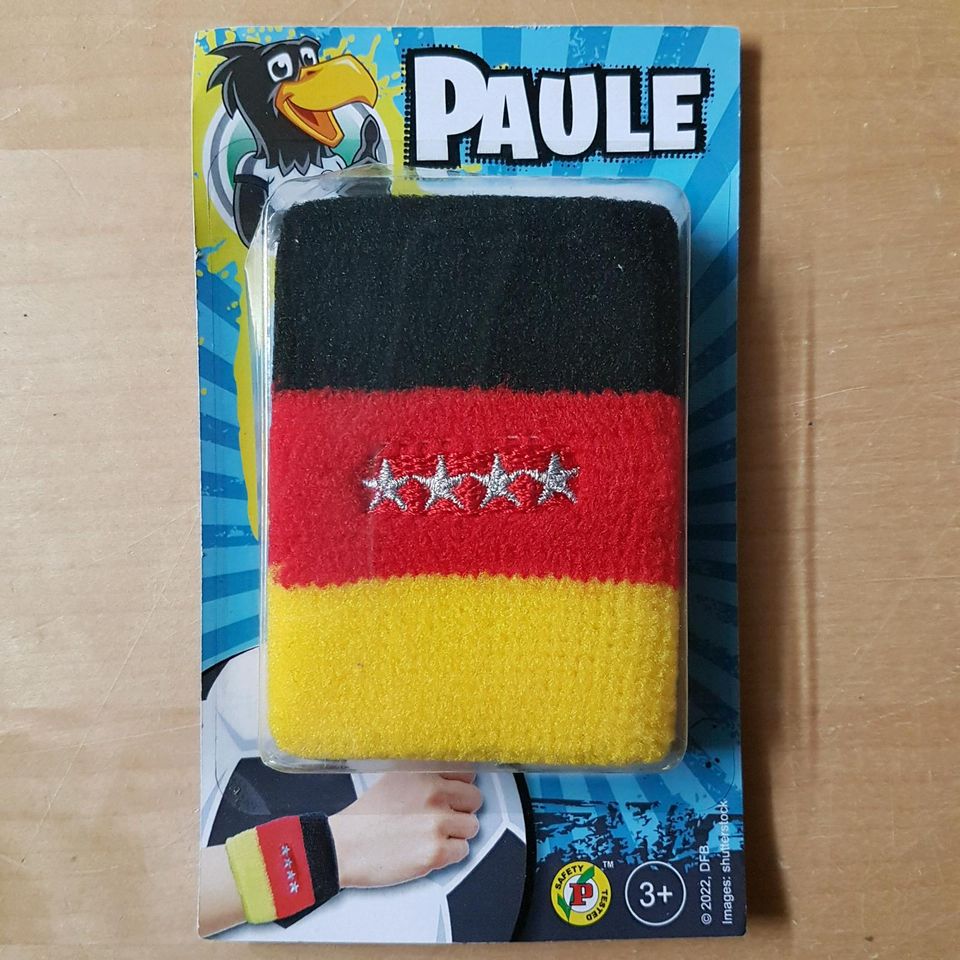Deutschland Fußball Schweißband Armband Paule Kinder NEU OVP in Potsdam
