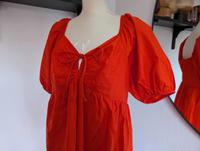 Rotes Maxikleid tolle Details Baumwolle Gr L 42 Nordrhein-Westfalen - Laer Vorschau