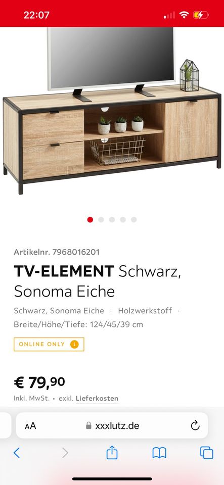 TV-Element TV-Bank Sonoma Eiche - neu in Weimar