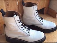 Boots, Stiefel, weiß, Leder, ZARA, 40,Dr Martens Style, Festival Nordrhein-Westfalen - Hemer Vorschau