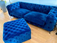 Wunderschöne Sofa Couch 3 Sitze + 1 Hocker Hessen - Butzbach Vorschau