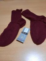 Ein Paar Socken - NEU - Handarbeit - Strumpfgarn - Weinrot 39/40 Hessen - Allendorf Vorschau