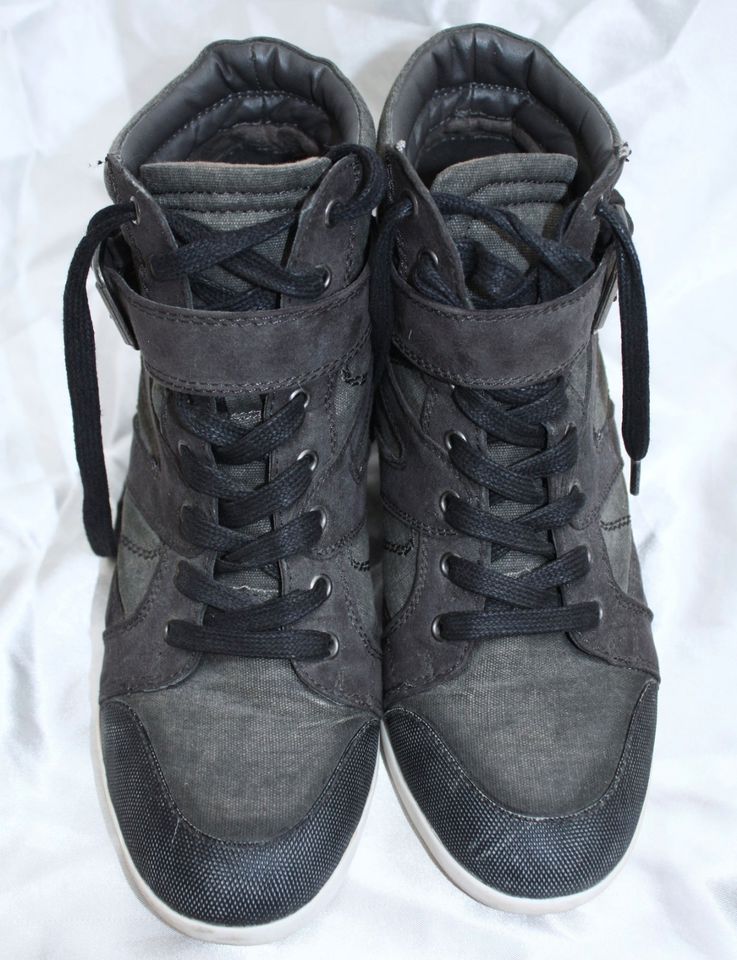 GRACELAND Keil Sneaker Gr.41 Grau Schwarz Deichmann Schuhe Wedges in Dortmund