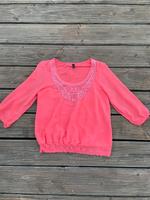 Hippie Bluse Tunika koralle Spitze Vero Moda S 36 38 Hessen - Pohlheim Vorschau