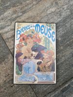 Alfons Mucha Bieres de la Meuse Jugendstil Bild 17 x 12cm Berlin - Tempelhof Vorschau